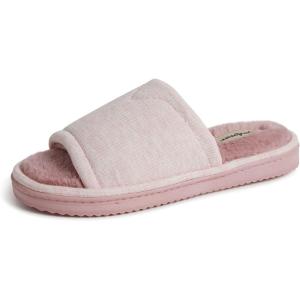 imageDearfoams Womens Demi Rib Knit Slide SlipperPale Mauve