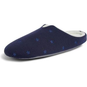 imageDearfoams Womens Dori Cozy Jersey Notch Clog SlipperNavy