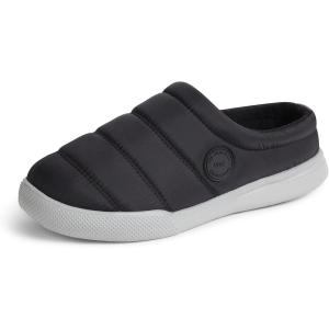 imageDearfoams Womens Kendra Sport Lounge Memory Foam Clog SlipperBlack Solid Nylon