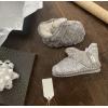 imageDearfoams Kids Charlotte Furry Bootie SlipperGrey Frost