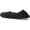 imageDearfoams Womens Layla Ballerina with Suede Outsole SlipperBlack