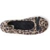 imageDearfoams Womens Layla Ballerina with Suede Outsole SlipperLeopard