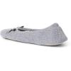 imageDearfoams Womens Layla Ballerina with Suede Outsole SlipperSleet