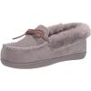 imageDearfoams Womens Bethany Genuine Suede Moccasin SlipperMedium Grey