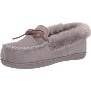 imageDearfoams Womens Bethany Genuine Suede Moccasin SlipperMedium Grey