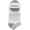 imageDearfoams Ladies 2 Pair Pack Soft Comfort Full Cushion Multicolor Easy Care Anklet Footie with Grippers Lounge Slipper SocksPale Mauve