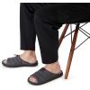 imageDearfoams Mens Adrian Quilted Memory Foam Sweatshirt Slide SlipperBlack
