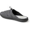 imageDearfoams Mens Adrian Quilted Memory Foam Sweatshirt Slide SlipperBlack