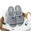 imageDearfoams Mens Adrian Quilted Memory Foam Sweatshirt Slide SlipperLight Heather Grey