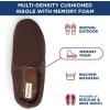 imageDearfoams Mens Breathable Perforated Microsuede Clog SlipperCoffee