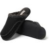 imageDearfoams Mens Matthew Moc Toe Scuff Indoor Outdoor House Shoe SlipperBlack