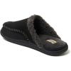 imageDearfoams Mens Matthew Moc Toe Scuff Indoor Outdoor House Shoe SlipperBlack