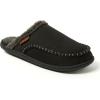 imageDearfoams Mens Matthew Moc Toe Scuff Indoor Outdoor House Shoe SlipperBlack