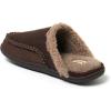 imageDearfoams Mens Matthew Moc Toe Scuff Indoor Outdoor House Shoe SlipperCoffee