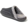 imageDearfoams Mens Matthew Moc Toe Scuff Indoor Outdoor House Shoe SlipperGrey