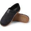 imageDearfoams Mens River Nylon Closed Back IndoorOutdoor Memory Foam Energy Return SlipperBlack