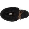 imageDearfoams Womens Genuine Suede Foldover Bootie Slipper with TieBlack
