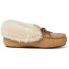 imageDearfoams Womens Genuine Suede Foldover Bootie Slipper with TieDesert