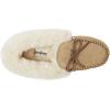 imageDearfoams Womens Genuine Suede Foldover Bootie Slipper with TieDesert