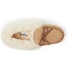 imageDearfoams Womens Genuine Suede Foldover Bootie Slipper with TieDesert