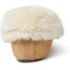 imageDearfoams Womens Genuine Suede Foldover Bootie Slipper with TieDesert