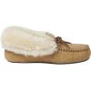 imageDearfoams Womens Genuine Suede Foldover Bootie Slipper with TieDesert