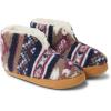 imageDearfoams Womens Heritage Warm Up Bootie SlipperNavy Multi Teddy