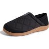 imageDearfoams Mens River Nylon Closed Back IndoorOutdoor Memory Foam Energy Return SlipperBlack