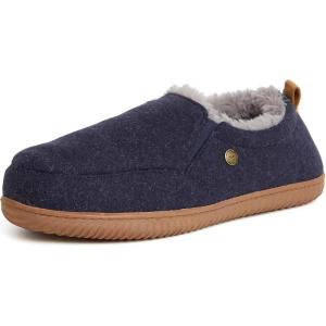 imageDearfoams Mens Alpine Zurich Closed Back SlipperNavy Heather