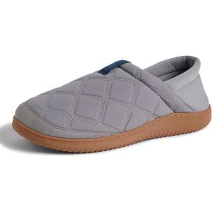 imageDearfoams Mens River Nylon Closed Back IndoorOutdoor Memory Foam Energy Return SlipperMedium Grey