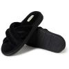 imageDearfoams Mens Caden Terry Crossband Slide SlipperBlack