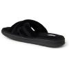 imageDearfoams Mens Caden Terry Crossband Slide SlipperBlack