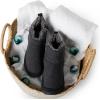 imageDearfoams Mens James Woven IndoorOutdoor Memory Foam Boot SlipperCoffee
