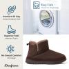 imageDearfoams Mens James Woven IndoorOutdoor Memory Foam Boot SlipperCoffee