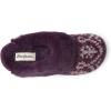 imageDearfoams Womens Allison Chenille Fairisle Scuff SlipperAubergine
