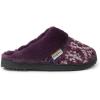 imageDearfoams Womens Allison Chenille Fairisle Scuff SlipperAubergine