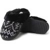 imageDearfoams Womens Allison Chenille Fairisle Scuff SlipperBlack