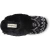 imageDearfoams Womens Allison Chenille Fairisle Scuff SlipperBlack