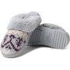 imageDearfoams Womens Allison Chenille Fairisle Scuff SlipperSleet