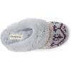 imageDearfoams Womens Allison Chenille Fairisle Scuff SlipperSleet