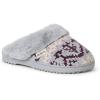 imageDearfoams Womens Allison Chenille Fairisle Scuff SlipperSleet