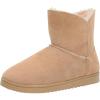 imageDearfoams Womens Paige Suede Bootie SlipperDesert