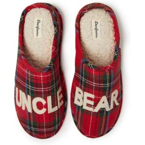 imageDearfoams Mens Uncle Bear SlipperTartan Plaid