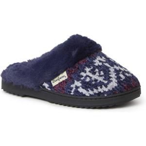 imageDearfoams Womens Allison Chenille Fairisle Scuff SlipperPeacoat