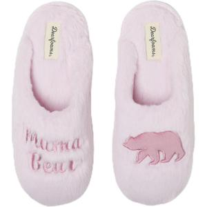 imageDearfoams Womens Fluffy Cute Scuff SlipperPink