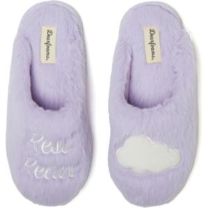 imageDearfoams Womens Fluffy Cute Scuff SlipperPurple