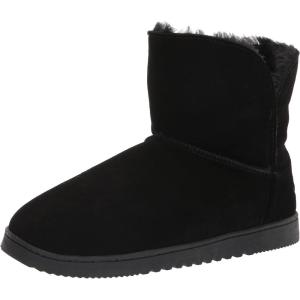 imageDearfoams Womens Paige Suede Bootie SlipperBlack