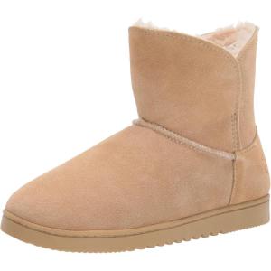 imageDearfoams Womens Paige Suede Bootie SlipperDesert
