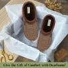 imageDearfoams Mens Brendan IndoorOutdoor Breathable Memory Foam Clog House Shoe with Wide Widths Slipper Brown Plaid 1112