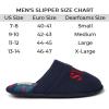 imageDearfoams Mens Funny Ugly Christmas Sweater Holiday Scuff SlipperStay Merry
